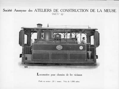 <b>Locomotive pour chemins de fer vicinaux</b>